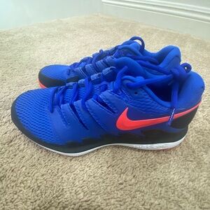 Nike Air Zoom Vapor X HC Racer Blue Bright Crimson Tennis Shoes